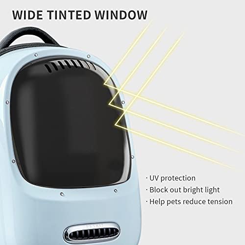 PETKIT ventilirani nosač ruksaka za mačke sa ugrađenim ventilatorom & amp; Svjetlo, udobna torba za
