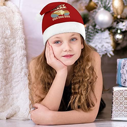 Tata Shark Vintage pliš Božić šešir Naughty i lijepo Santa kape sa pliš obodom i Comfort Liner Božić ukras