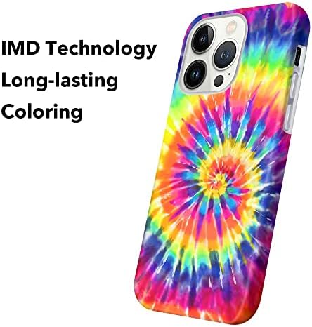 Lapac za iPhone 14 Pro Case 6.1 inch 2022 Rainbow Swirl uzorak, Tie Dye šarena futrola za telefon za iPhone 14