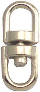 Fenggtonqii 16mm dužine i 4mm unutrašnjeg prečnika srebrnasto okretni prsten privjesak za ključeve