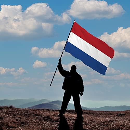 Banner Buzz čine ga vidljivom nizozemske zastave Kutija 80 GSM - Lagane, svijetle i živopisne boje, mesingani grombots koristi za unutarnju vanjsku svrhu