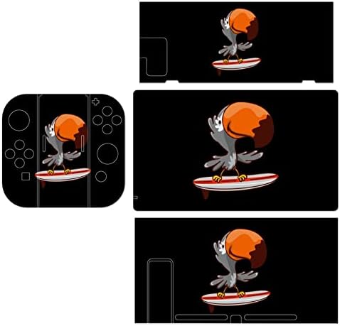 Smiješne naljepnice s naljepnicama za surfanje na Tukanu pokrivaju prednju ploču za zaštitu kože za Nintendo Switch