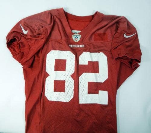 San Francisco 49ers Torrey Smith # 82 Game Polovna Crvena dresa L DP31369 - Neposredna NFL igra rabljeni dresovi