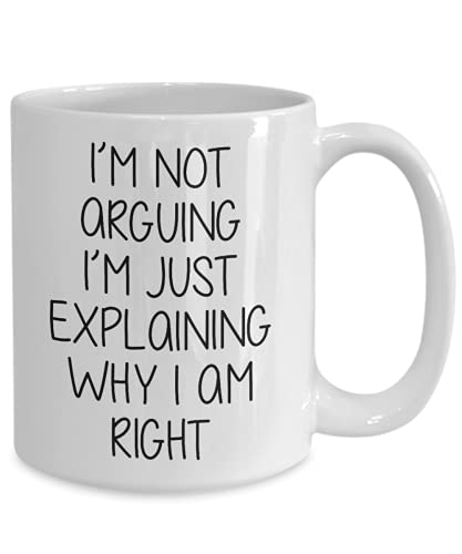 GAG poklon šalica za kafu - ne svađam se da objašnjavam zašto sam u pravu, smiješni poklon za samopomognutom