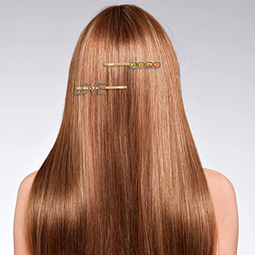 Bakreni otvor za kosu za kosu set ženskog prekrižja abeceda konjski pin kose oprema za dihroična