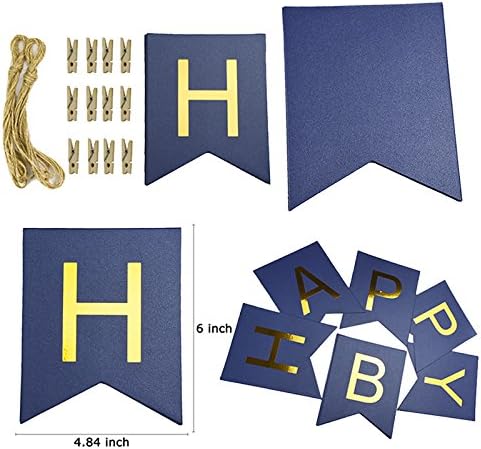 1st Birthday Boy Prince Party Supplies mornarsko zlato ukrasi za rođendanske zabave plavi Sretan rođendan Baner