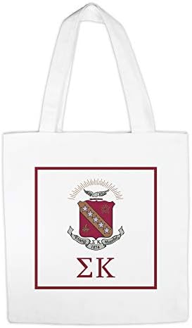 Sigma Kappa Platnena torba za kupovinu, Platnena torba za kupovinu namirnica za višekratnu upotrebu, torba za tržnicu, torba za ramena na plaži i torbica