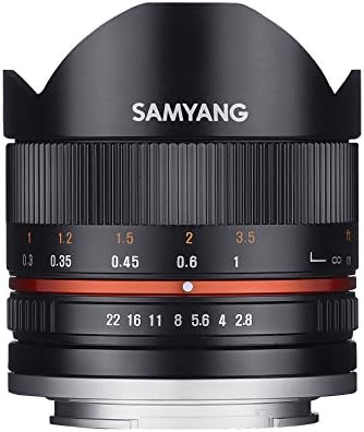 Samyang 8 mm F2.8 II Fisheye Manual Focus objektiv za Canon M - Black