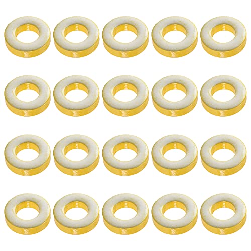 Fielect 35 kom Toroidno jezgro Feritna prigušnica Željezni prah induktor feritni prsten 9, 4x17, 5x4, 83mm,žuto i bijelo