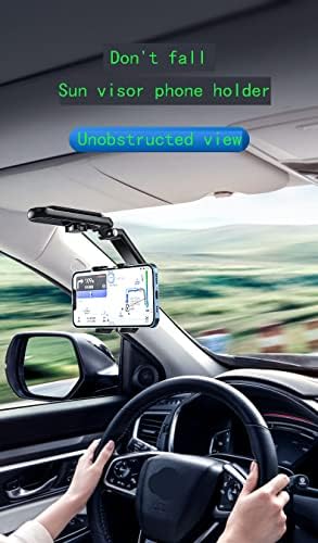 IIDACK Anthelper Muti-rabljeni automobilski vizir 1080 rotacijski telefon, nosač automobila, nosač telefona, nosač telefona, podesive ručne kolijevke 360 ​​° nosač telefona -1pc / a