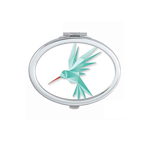 Geometrijski Bird Origa Uzorak Ogledalo Prijenosni Preklopni Ručni Makeup Dvostruke Strane Naočare