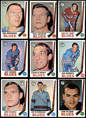 1969-70 gornji sloj St. Louis Blues Team set St. Louis Blues VG / EX + Blues