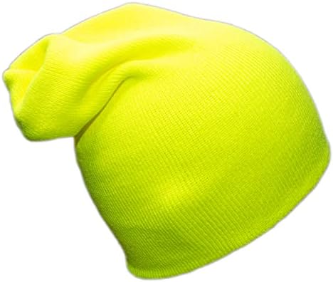 Rastuća Phoenix Industries Bright Neon Slouchy dugački prevelizirani palijski šešir, topla zimska pletena kapica za muškarce ili žene