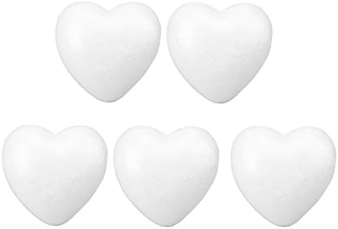 Pjenaste listova 5pcs Craft pjena srca od polistirena u obliku srca za umjetnost i zanat koristite DIY