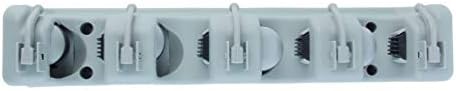 SWEEPID ABS plastike multifunkcionalni kuhinja Organizator zid polica montiran vješalica Kuhinja Storage Mop Brush metla Organizator Holder Tool, cyan & siva