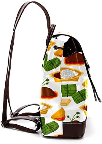 VBFOFBV ruksak za ženske pantalonske bakfa za laptop Travel Casual torba, Hrana Crtani knedle Taco Curry Rice