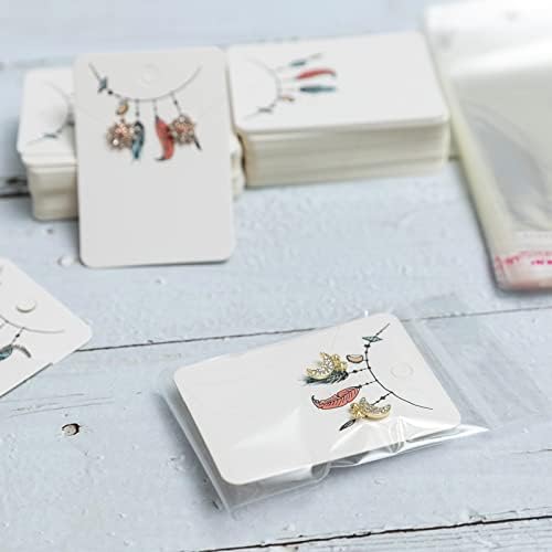 2 x 2.5 kartice za prikaz naušnica sa vrećama ogrlica za prikaz kartica Setovi naušnica držač za pakovanje