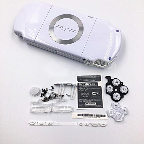 Nova zamjena Sony PSP 2000 konzola Poklopac punog kućišta s podešavanjem gumba - bijeli