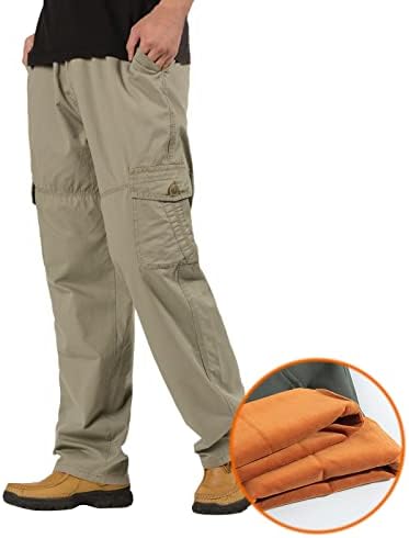 Miashui baggy stakleni muškarci muški modni casual labavi pamučni plus veličine džep čipke hlače baršun općenito