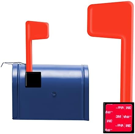 [2 paket] Red-poštanski sandučić za zamjenu za zamjenu metala za zaštitu od hrđe za poštansko sanduče - Peel i Stick Universal poštanski sandučić za odlasku poštu - Nema alata Potrebni dijelovi za zamjenu poštanskih sandučića
