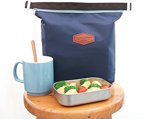 Doitool izolovana torba za ručak, prenosiva najlonska torbica za piknik sa patentnim zatvaračem