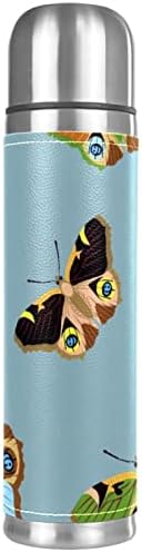 Koža od nehrđajućeg čelika vakuum izolirana kriglica Butterfly termos boca za vodu za vruće i hladne