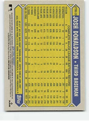 2022 Ažuriranje topps 1987 bejzbol 87tbu-18 Josh Donaldson Nm-MT New York Yankees Baseball MLB