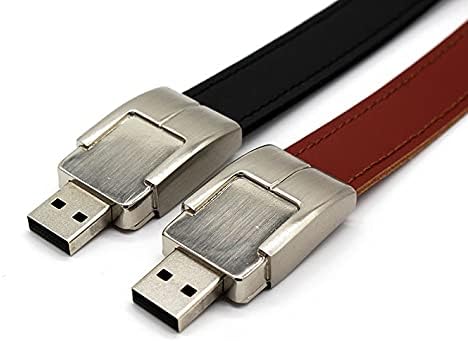 LMMDDP USB Flash Drive 64GB Kožni metalni ključ 32GB 16GB 8GB 4GB USB2.0 Zrist Band