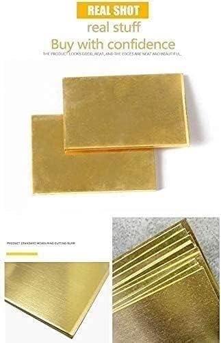 Nianxinn Metal Bakar folija mesing Lim dužina i širina veličina 4x8 inča različite specifikacije za obradu metala Craft DIY mesing ploča mesing ploča listova