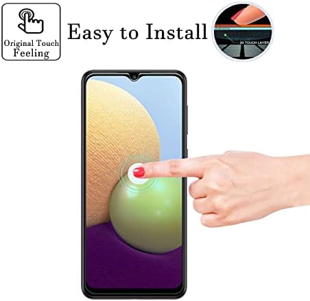 Samsung Galaxy A03s štitnici za ekran, Douglass 9h Film od kaljenog stakla, Zaštita ekrana od ogrebotina protiv otiska prsta nulti mehurići Ultra-clear 99,99%, transparentan