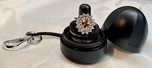 RING THING® - Držač prstena za nakit, prenosiva torbica za prstenove, organizator prstena, skladište prstena, vodootporni kompaktni prijenosni prstenasti držač nakita, organizator za slaganje prstenova