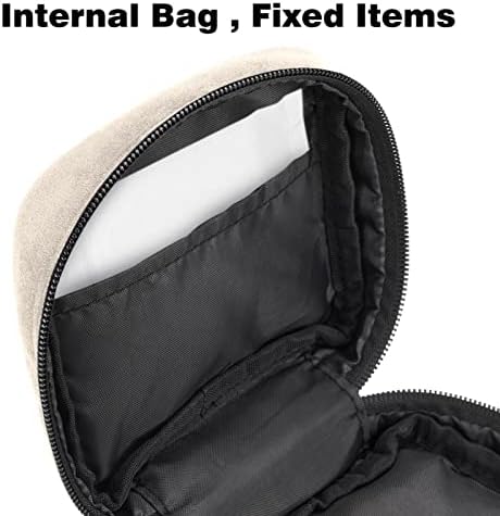 ORYUEKAN torba za odlaganje higijenskih uložaka, prenosive torbe sa patentnim zatvaračem za višekratnu upotrebu, torbica za odlaganje tampona za žene djevojke, kaki apstraktni uzorak Retro