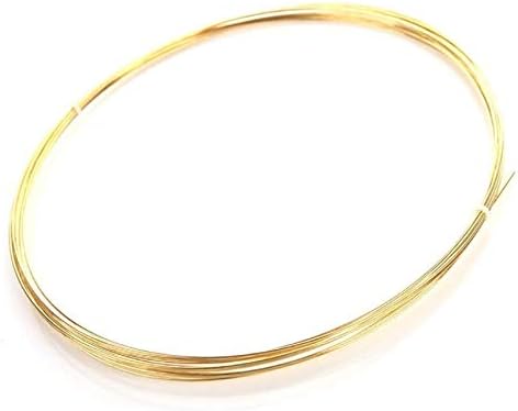 YUESFZ mesingane žice 5m / 16.4 ft gola bakrena puna linija H62 Cu metalna žica za perle za DIY Zanatski nakit od mesingane žice