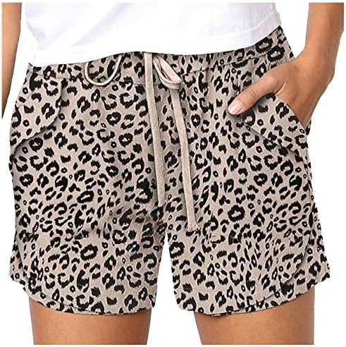 Ljetne kratke hlače za ženske kratke kratke hlače od elastičnih struka Čvrste casual kratke hlače Žele labave Bermuda kratki udobni posteljina
