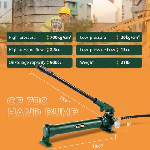 Newhai 30 tona 2 Hidraulični Ram priključak+ CP-700 ručna pumpa Hidraulična Porta snaga 20 tona komplet nizak