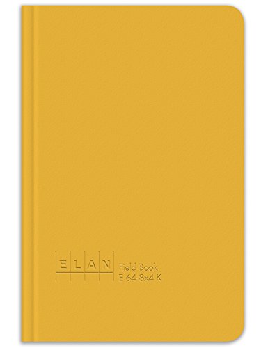 Izdavačka kompanija Elan E64-8x4K knjiga terenskog istraživanja King Size 6 x 9, Žuti poklopac