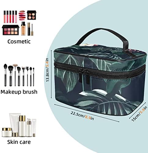 Tbouobt torba za šminku patentna torbica Travel Kozmetički organizator za žene i djevojke, tropske