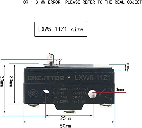 Mikro prekidači granični prekidač sa tačkom hoda bakra mikro prekidač Lxw5-11g1 G2 G3 2277 Q1 Q2 M Z1 D1 78