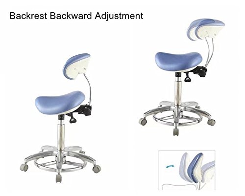 Aphrodite Deluex Dentalna ergonomska stolica za sedlo QY-Saddle-1 Micro Fiber kožno sjedište podesivo po visini novo od ljubičasto-ljubičaste