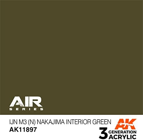 Ak Acrylics 3gen aviona AK11897 IJN M3 Nakajima unutrašnjost zelena