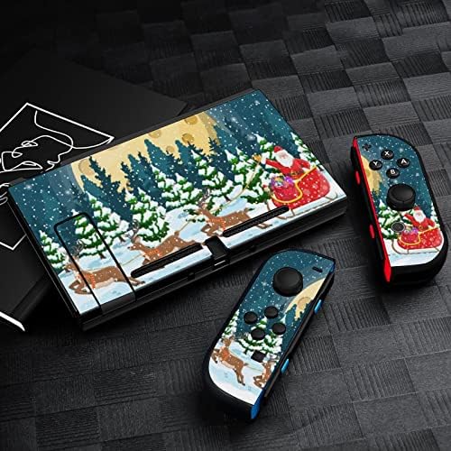 Božić Santa Cookie Moon Stickers zaštitna filmska naljepnica personalizirana naljepnica s punim omotom kompatibilna s Nintendo Switchom