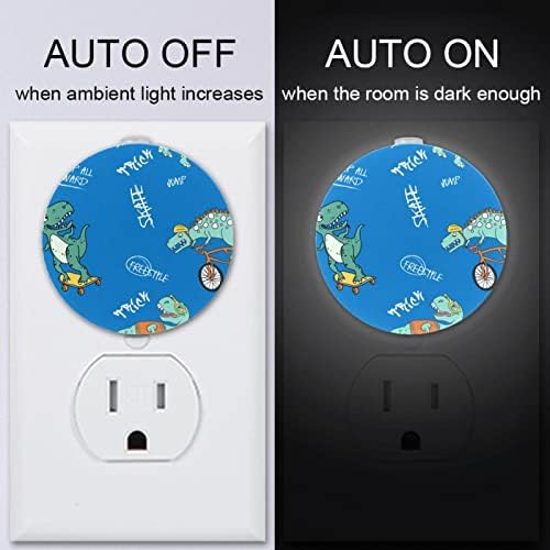 2 paketa Plug-in Nightlight LED noćno svjetlo sa senzorom sumraka do zore za dječiju sobu, Dječiju