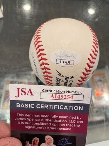 Johnny Vander Meer Detroit Tigers Single potpisan bejzbol JSA Autentičan - autogramirani bejzbol