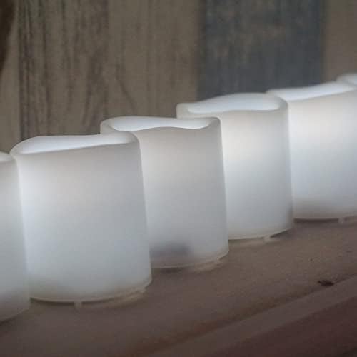 Magiq 12 pakovanje belama bela tealight-a s dugotrajnim LED-om LED vodećim svijećama koji treperi električni