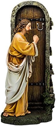 Isus kuca na vrata renesansne kolekcije 12-inčna statua statua od smole figurine