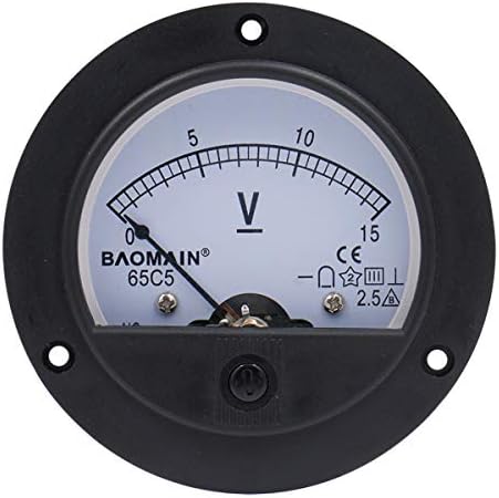 Baomain 65c5 analogni panel mjerač volta napon analogna voltmetar dc 0-15 v