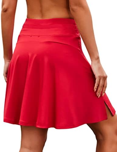Coorun tenis suknja Žene 20 Dužina koljena Golf Skort s džepovima Visoki struk Atletski sportski kratke