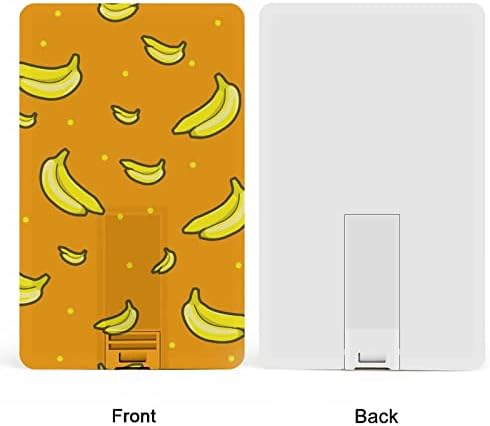 Banana uzorak sa narančastim kreditnom karticom USB Flash Personalizirana memorijska palica za pohranu 32g