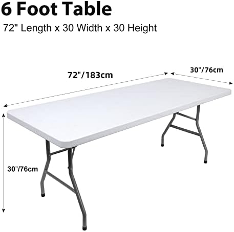 Bddc 2pack pokrivač za stol, opremljena stolna odjeća za pravougaone stolove od 6 stopa, Svijetloljubičaste