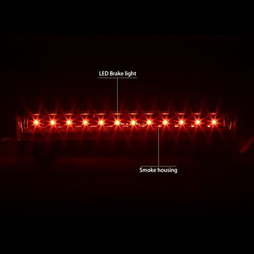 DNA motoring 3BL-GMCD00-LED-BK-SM Crno kućište LED treći repni kočni svjetlo [kompatibilan sa
